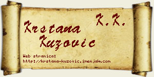 Krstana Kuzović vizit kartica